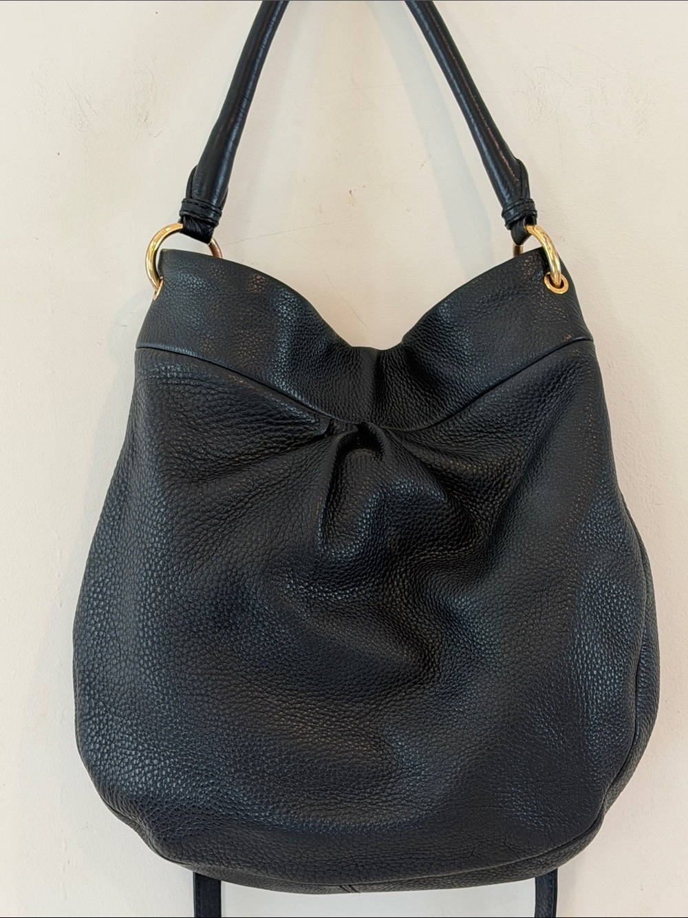 Marc Jacobs Black Pebbled Leather Shoulder And Cross Body Purse - Picture 6 of 10